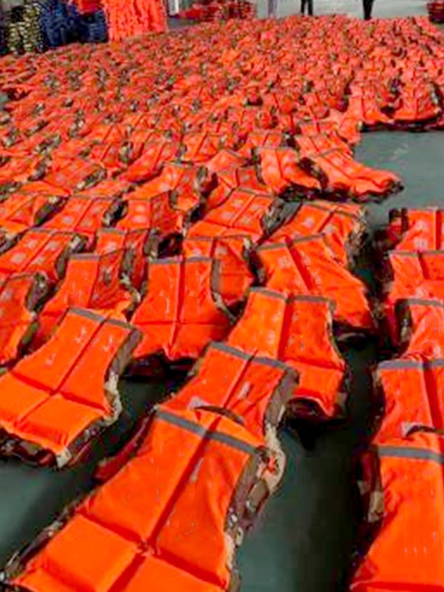 marine safety life vest with whistle